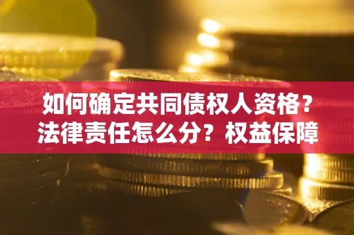 武汉如何确定共同债权人资格？法律责任怎么分？权益保障技巧揭秘！