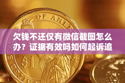 武汉欠钱不还仅有微信截图怎么办？证据有效吗如何起诉追回欠款？