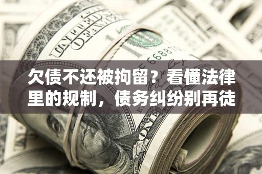 武汉欠债不还被拘留？看懂法律里的规制，债务纠纷别再徒劳奔波