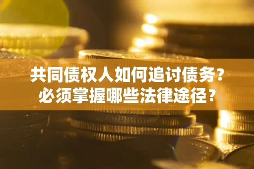 武汉共同债权人如何追讨债务？必须掌握哪些法律途径？