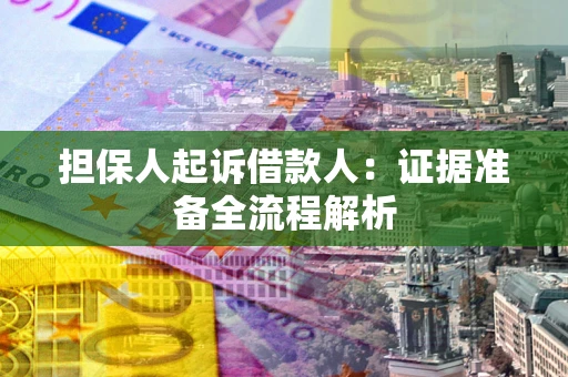 武汉担保人起诉借款人：证据准备全流程解析