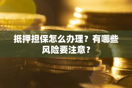 武汉抵押担保怎么办理？有哪些风险要注意？