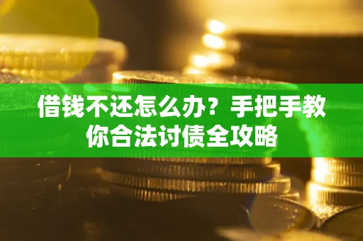 武汉借钱不还怎么办？手把手教你合法讨债全攻略