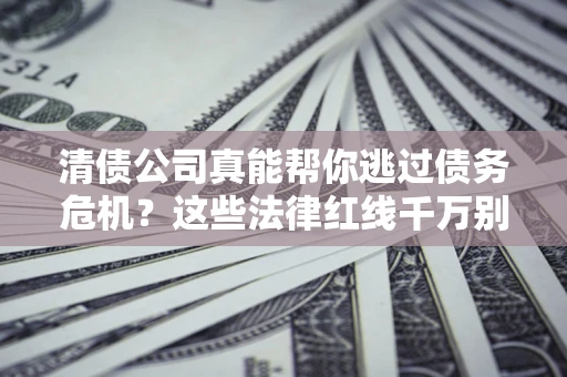 武汉清债公司真能帮你逃过债务危机？这些法律红线千万别踩