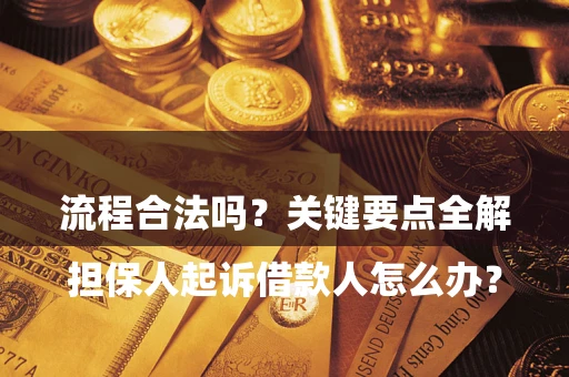 武汉

担保人起诉借款人怎么办？流程合法吗？关键要点全解析