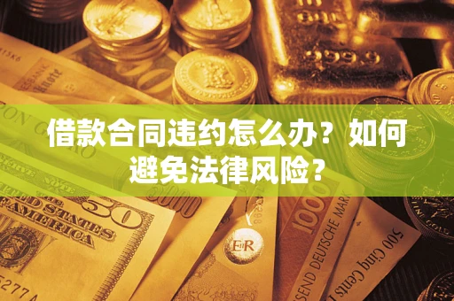 武汉借款合同违约怎么办？如何避免法律风险？