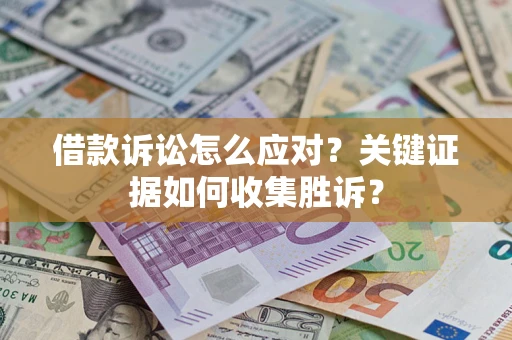 武汉借款诉讼怎么应对？关键证据如何收集胜诉？